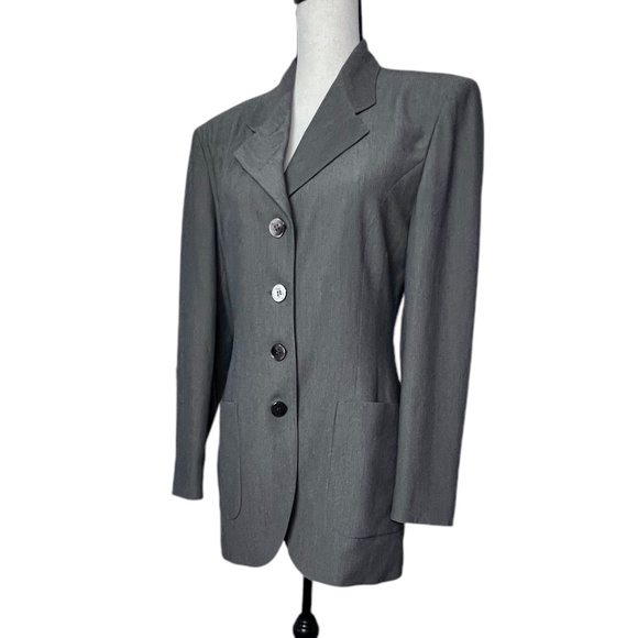Country Road Jackets & Blazers - Country Road Women's One Breasted Long Sleeve Gray Jacket Lapel Collar Sz 8 Used
